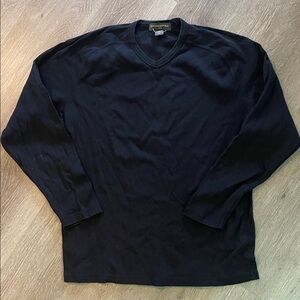 Banana Republic Men's Black V-Neck Long Sleeve Tee XXL